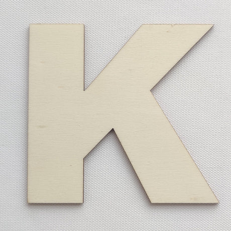 Simple Wooden Alphabet Letter