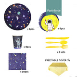 Space Theme Tableware paper plates cups cutlery